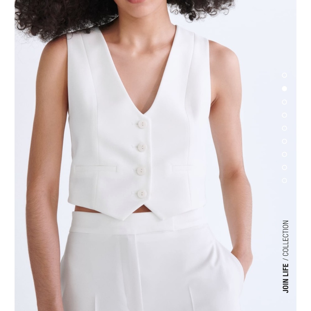 Zara tailored short waistcoat